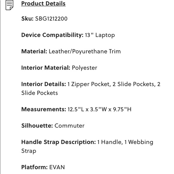 Fossil Evan Commuter Bag/Father or Mother day Favorite-Questions Please ask! - Picture 5 of 11